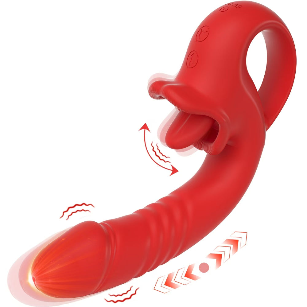 Allure Thrust & Tongue Vibrator