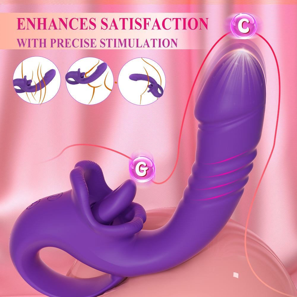 Allure Thrust & Tongue Vibrator