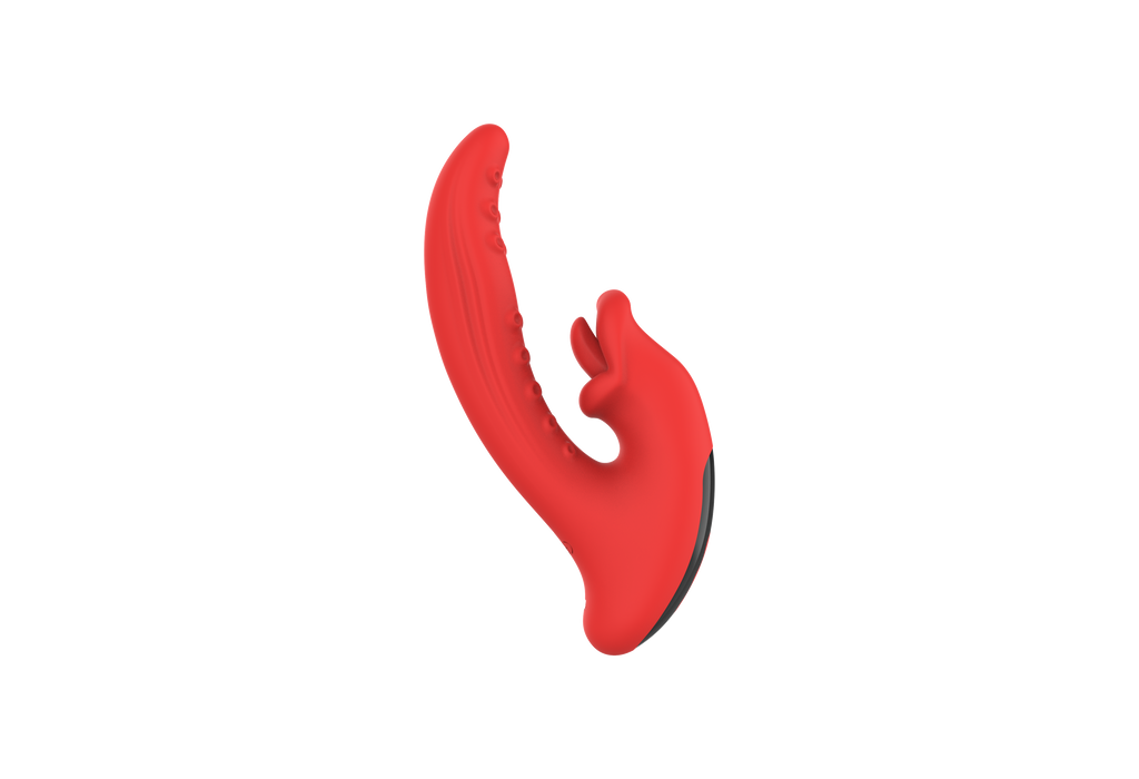 Dragon Tongue Licking Vibrating Wand - Red