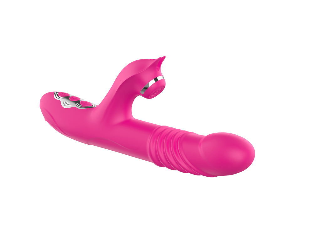 Tina Retractable Vibrating Wand - Rose Pink