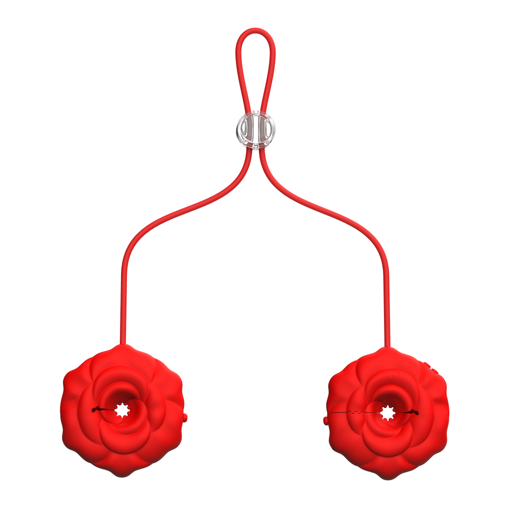 Rose Nipple Clamps with App Control