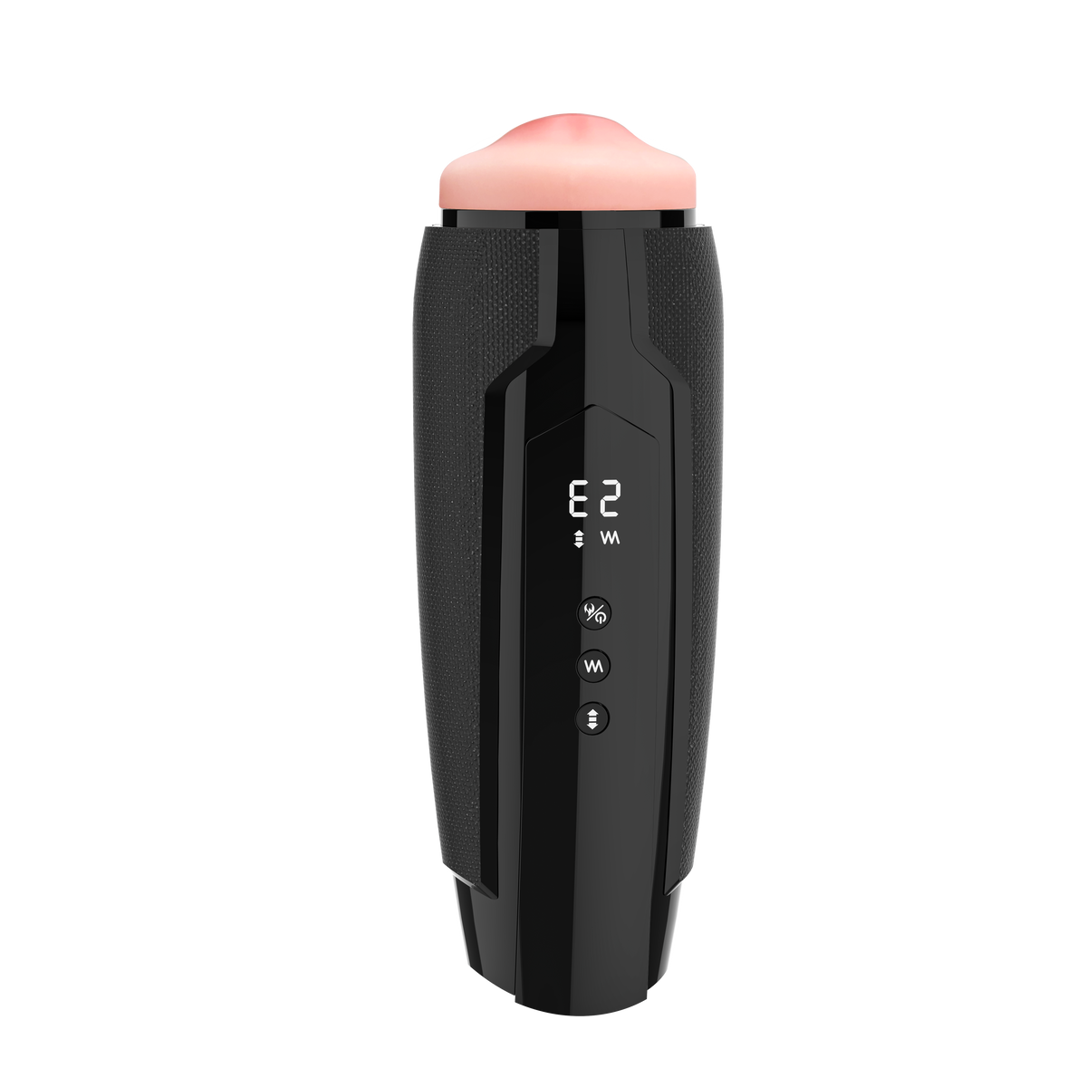 Blue Starry App-Controlled Vibrating Masturbator - Black/Oral