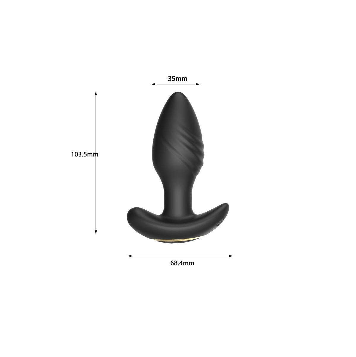 Dual-Motor Swinging Anal Plug