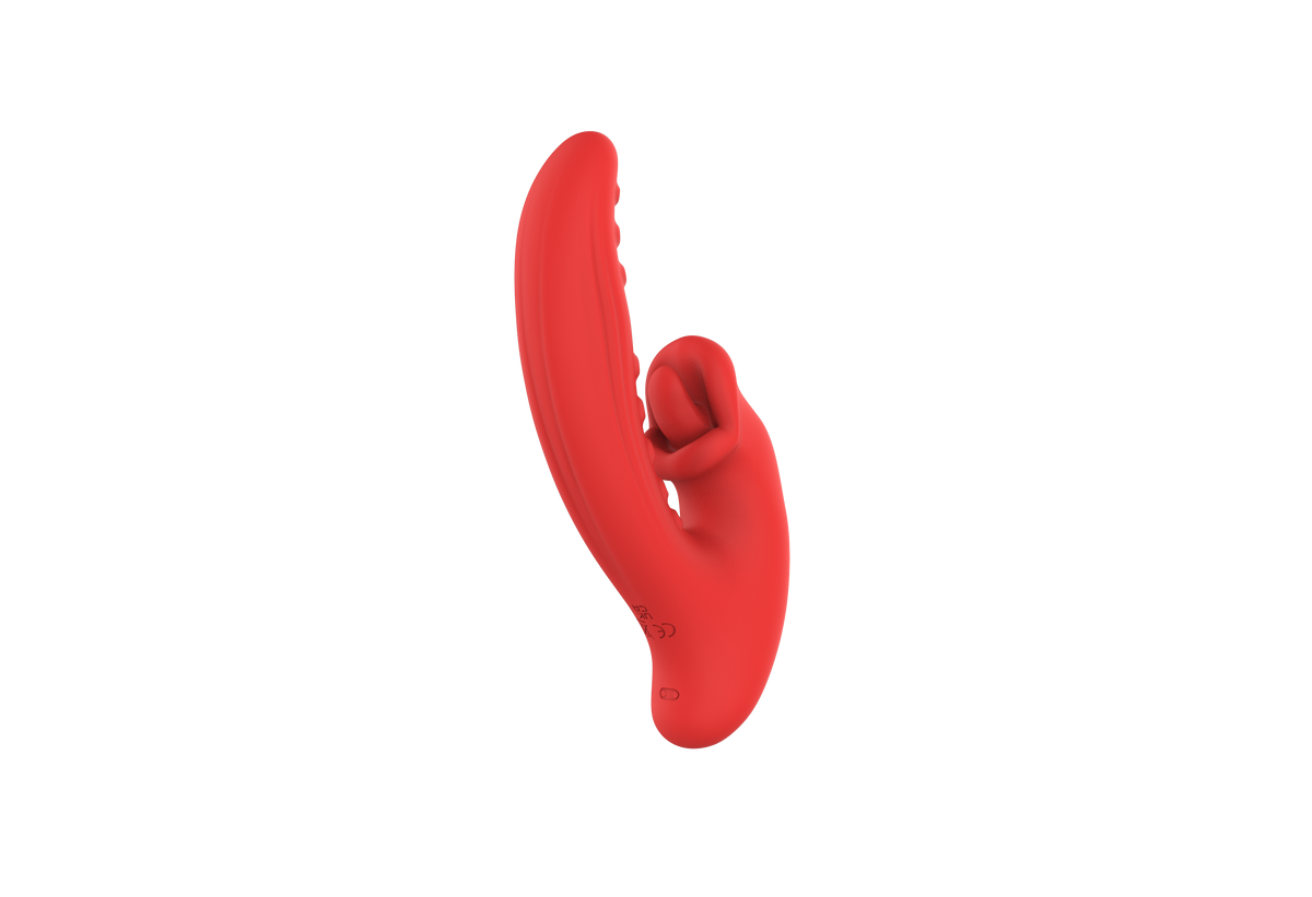 Dragon Tongue Licking Vibrating Wand - Red