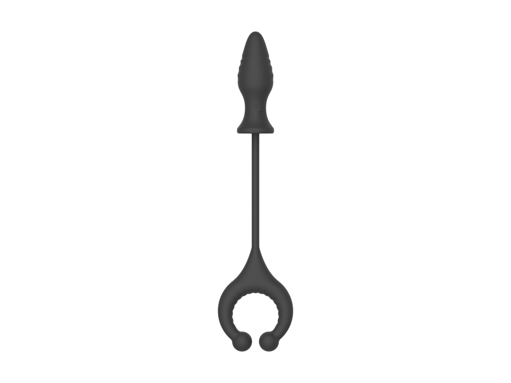 Locking Cock Ring Anal Plug