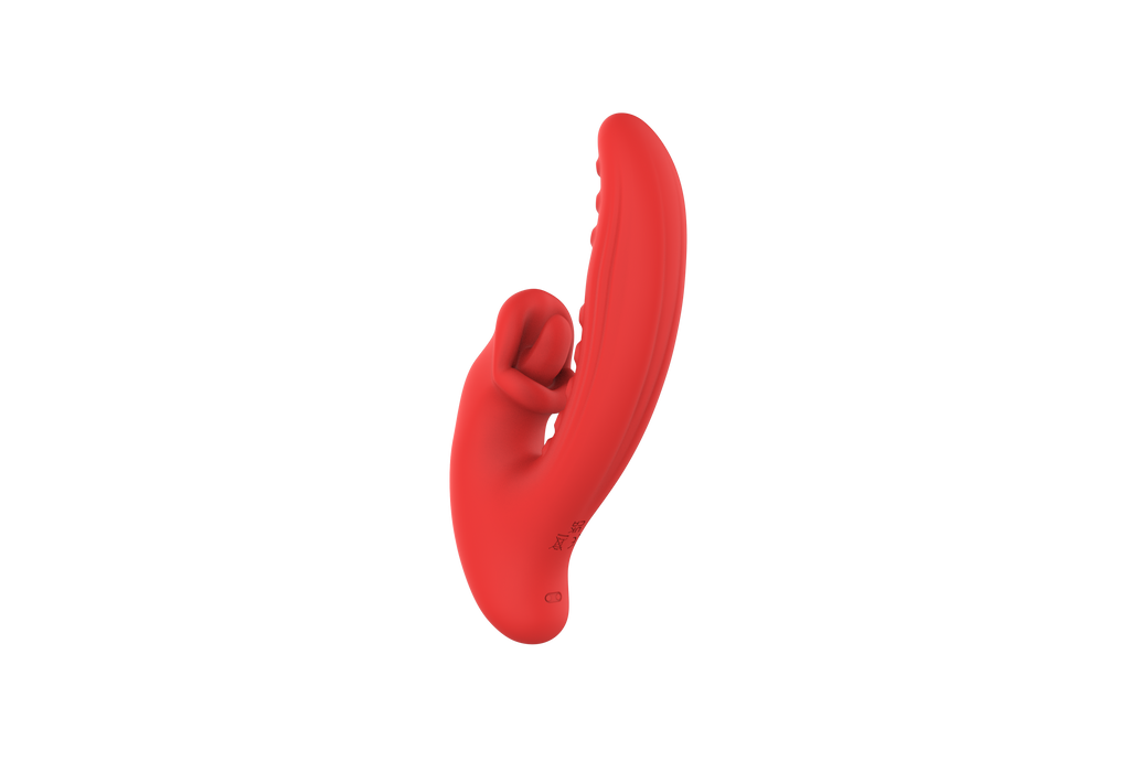 Dragon Tongue Licking Vibrating Wand - Red