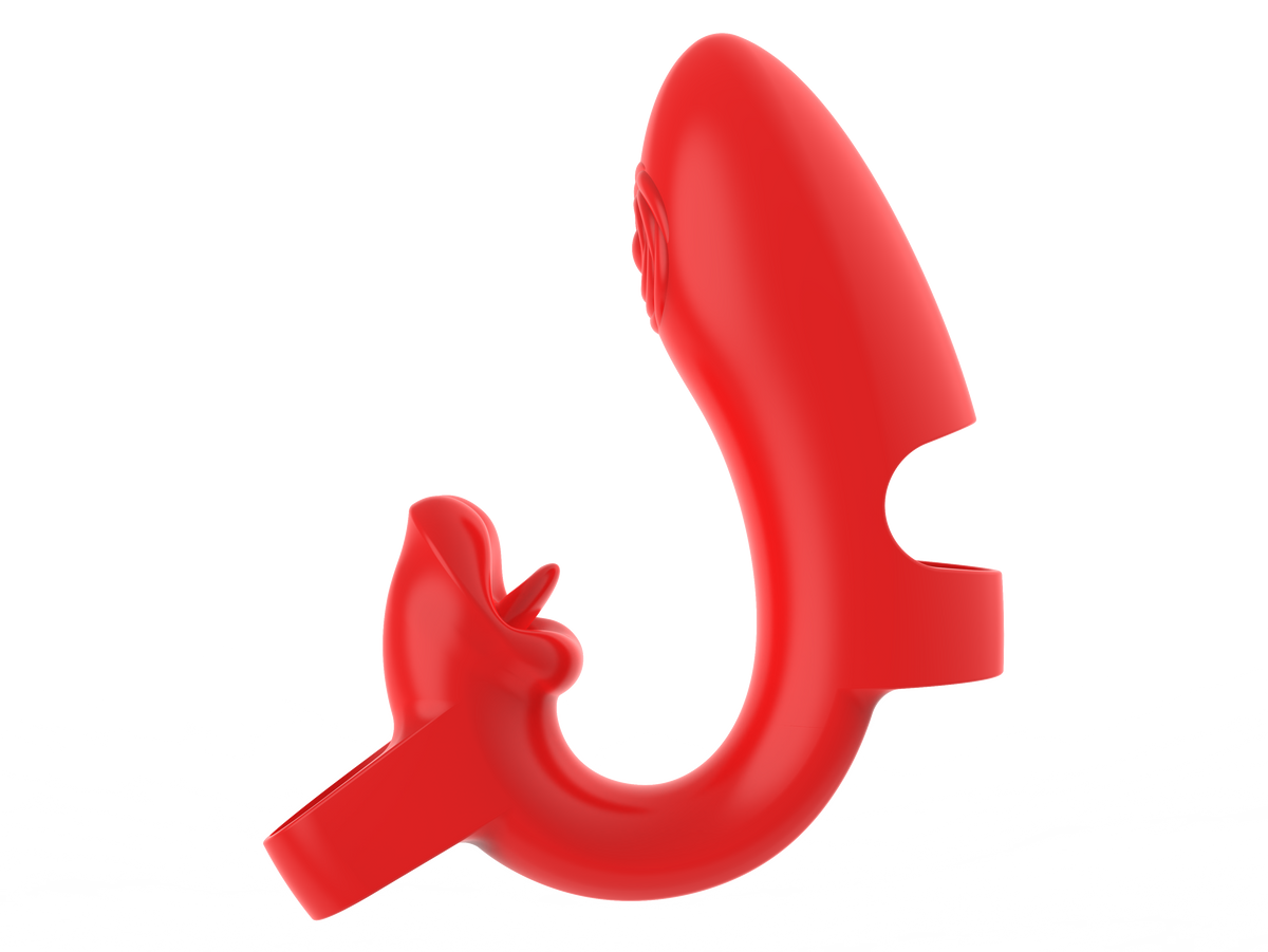 Rose Wearable Finger Sleeve - Red