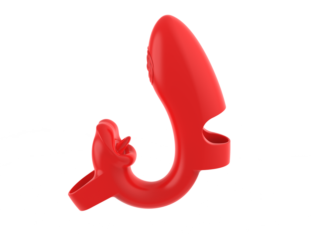 Rose Wearable Finger Sleeve - Red
