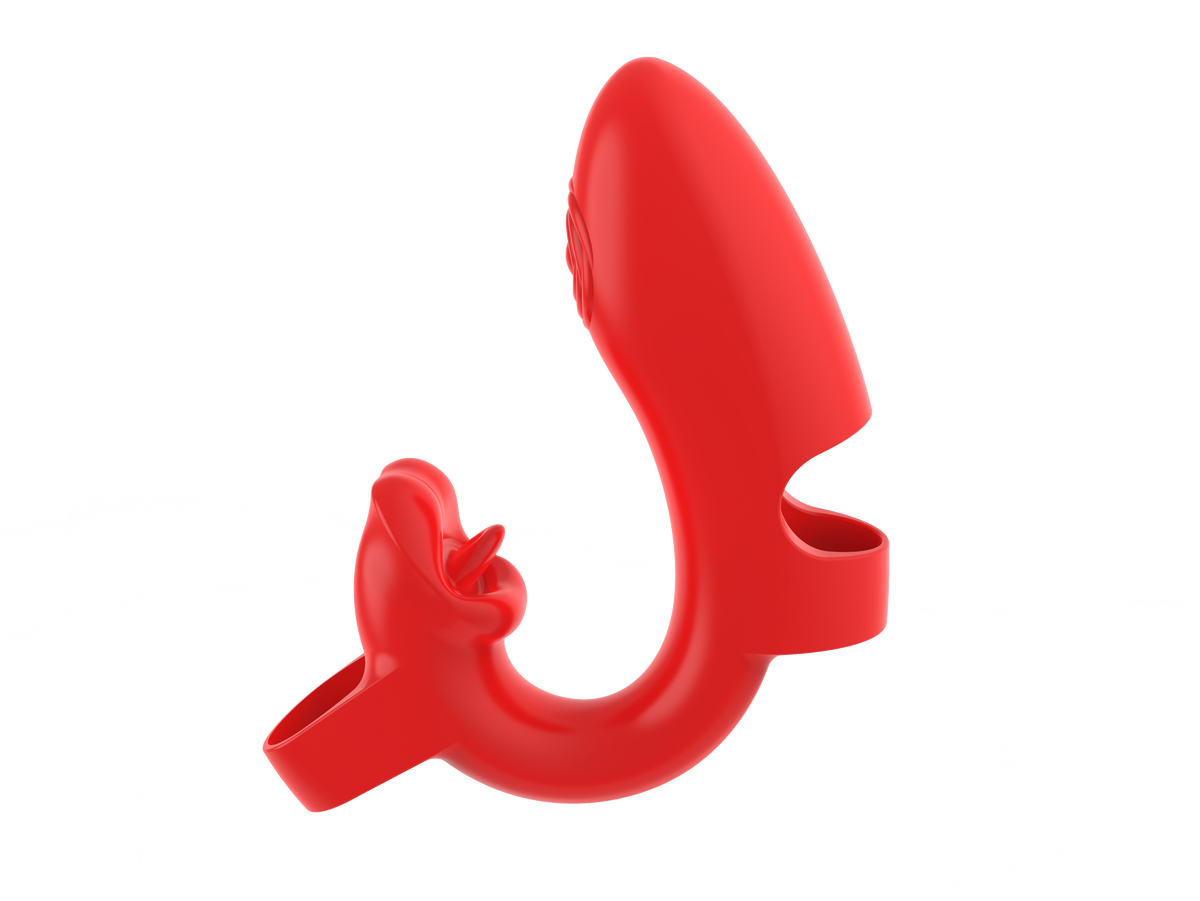 Rose Wearable Finger Sleeve - Red