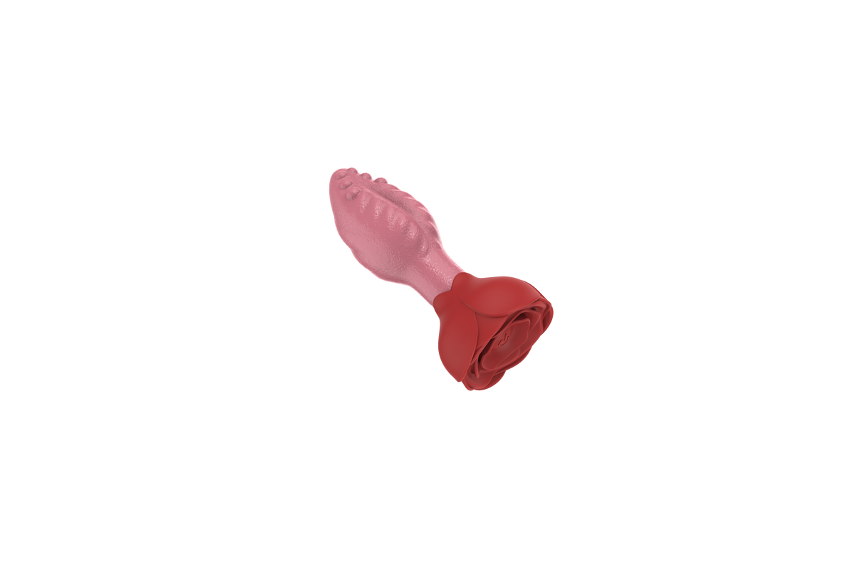 Dual-Control Rose Swinging Anal Plug