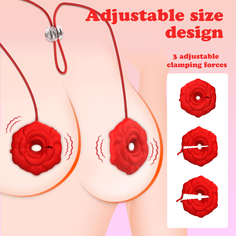 Rose Nipple Clamps with App Control