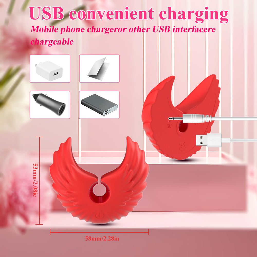 Angel Nipple Clamps with Wireless Remote