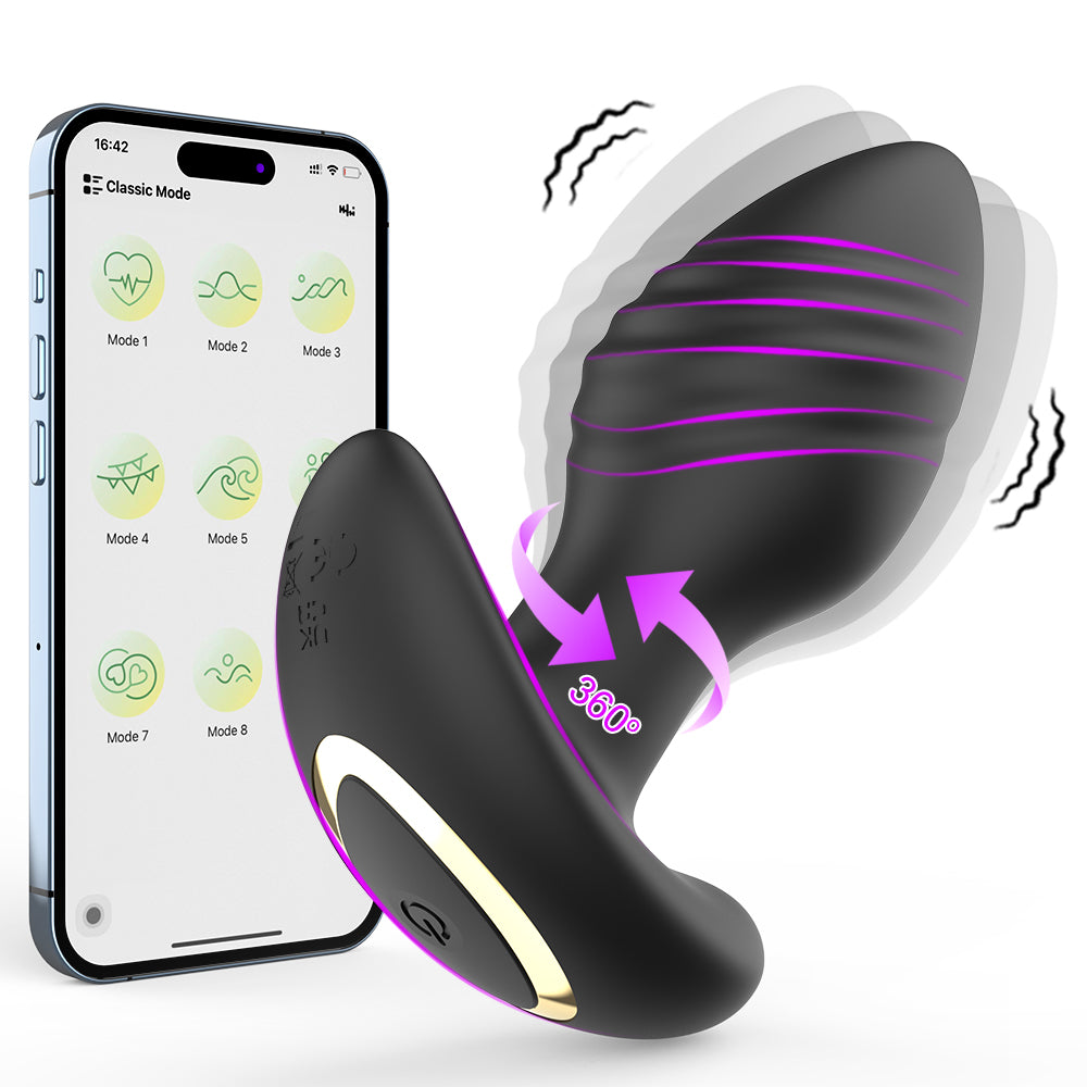 Dual-Motor Swinging Anal Plug