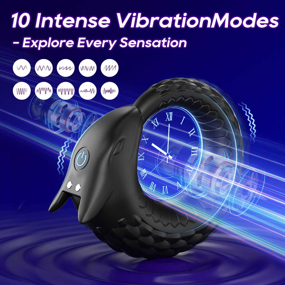 Dragon Scale Vibrating Cock Ring