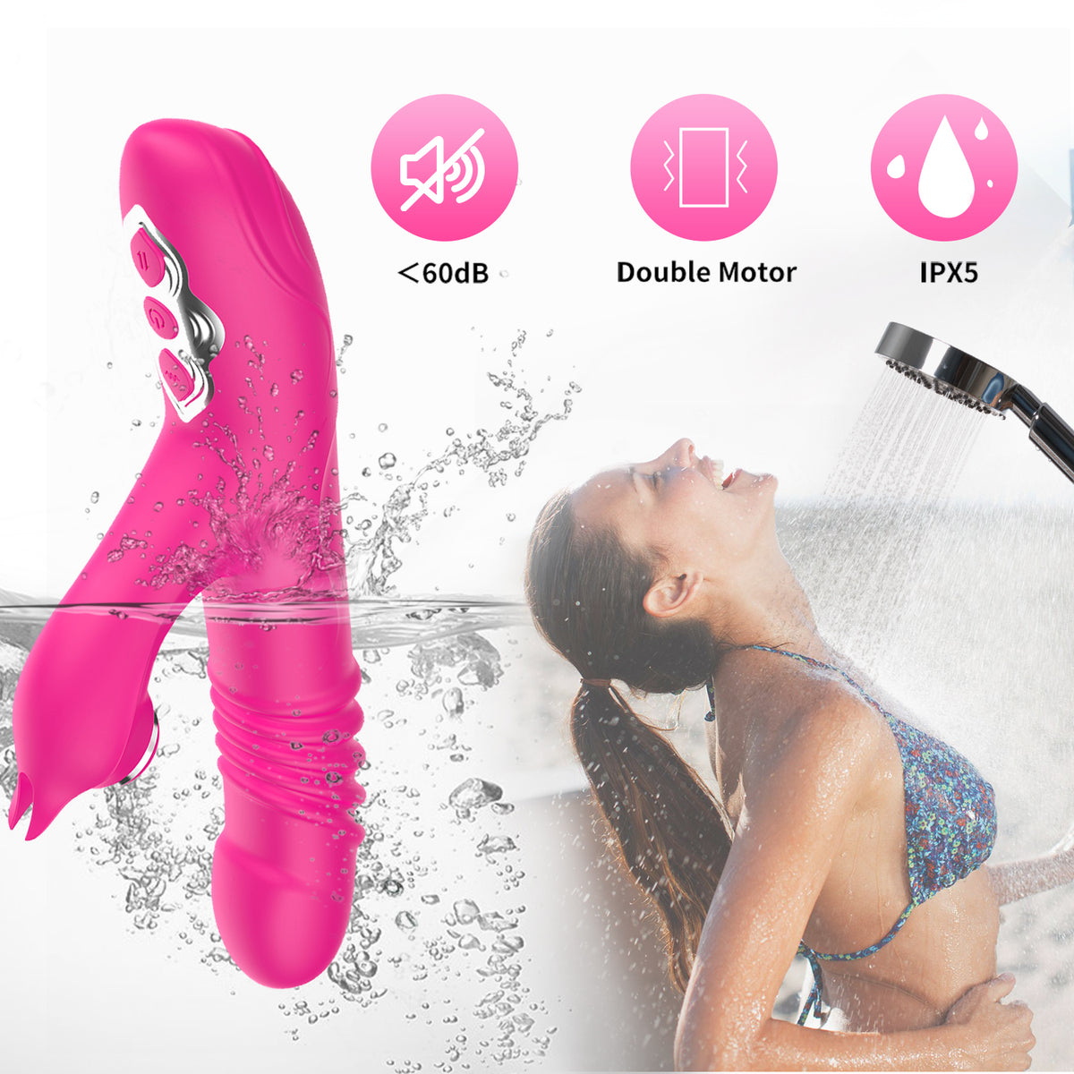 Tina Retractable Vibrating Wand