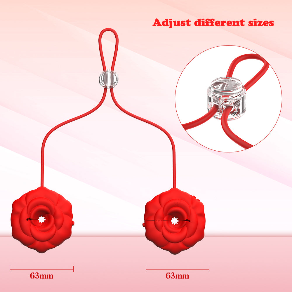 Rose Nipple Clamps with App Control