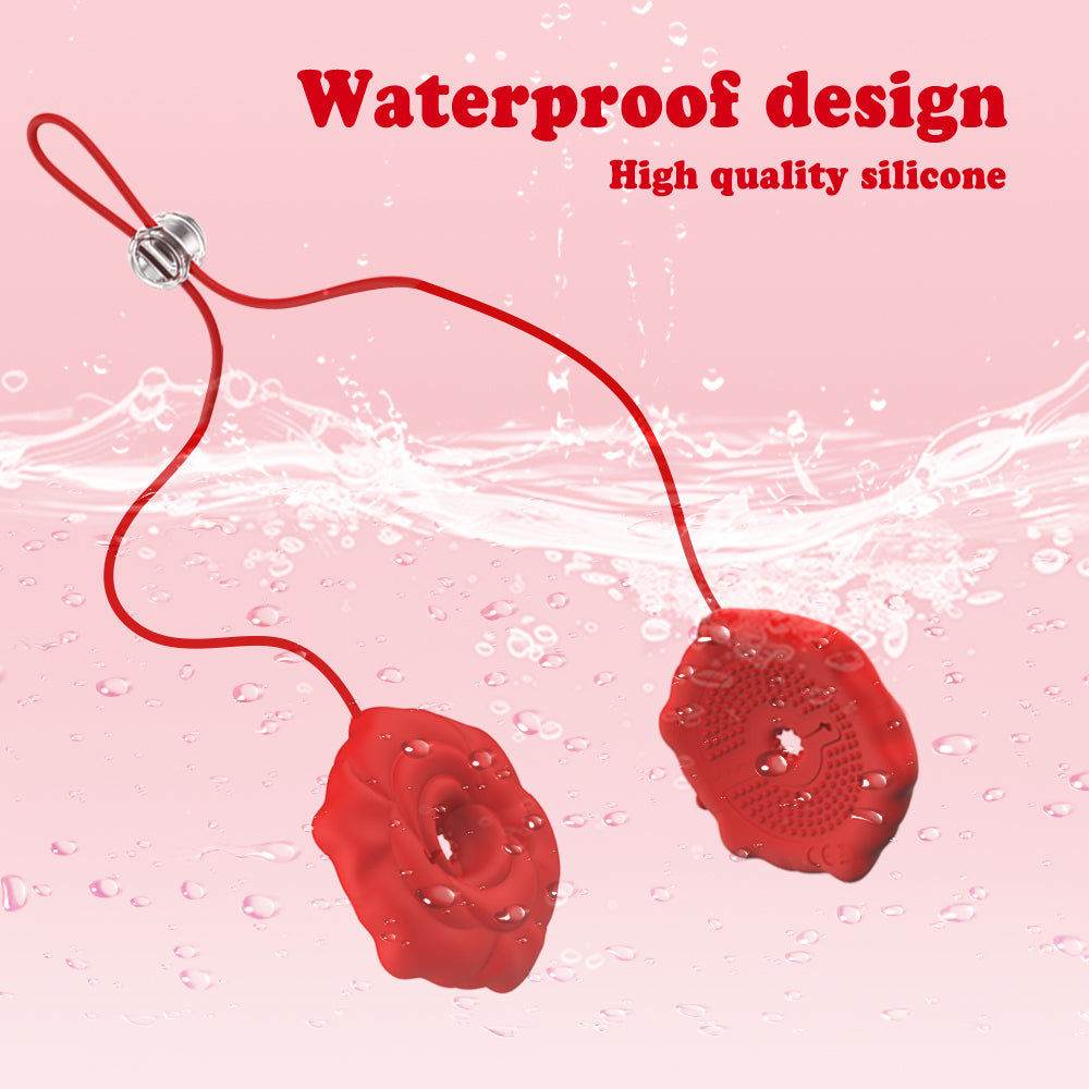 Rose Nipple Clamps with App Control