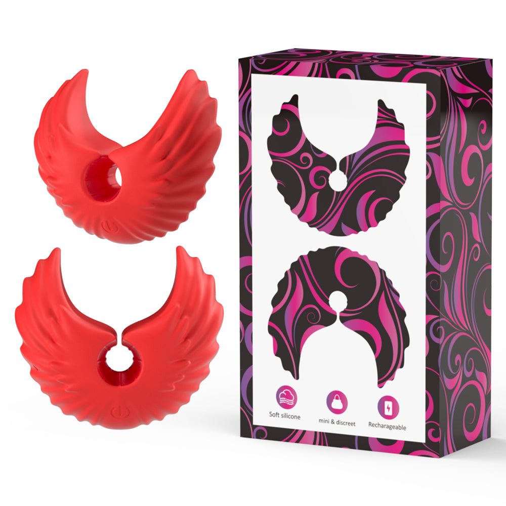 Angel Nipple Clamps with Wireless Remote
