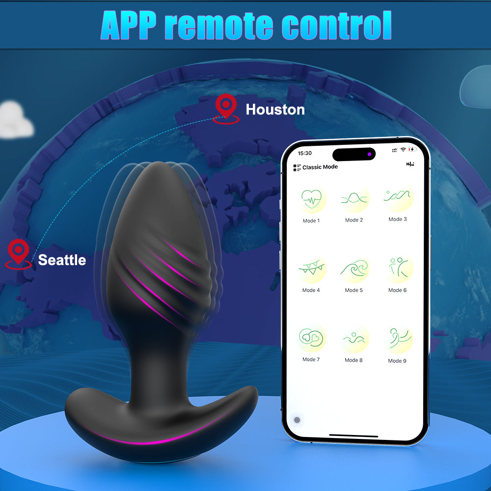 Dual-Motor Swinging Anal Plug