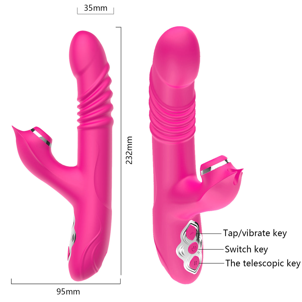 Tina Retractable Vibrating Wand