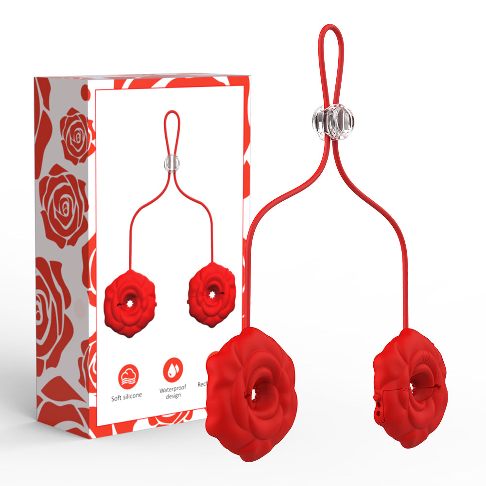 Rose Nipple Clamps with App Control
