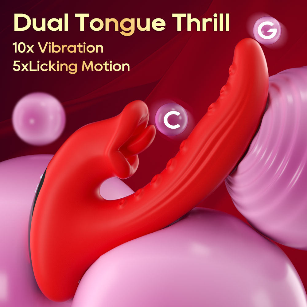 Dragon Tongue Licking Vibrating Wand