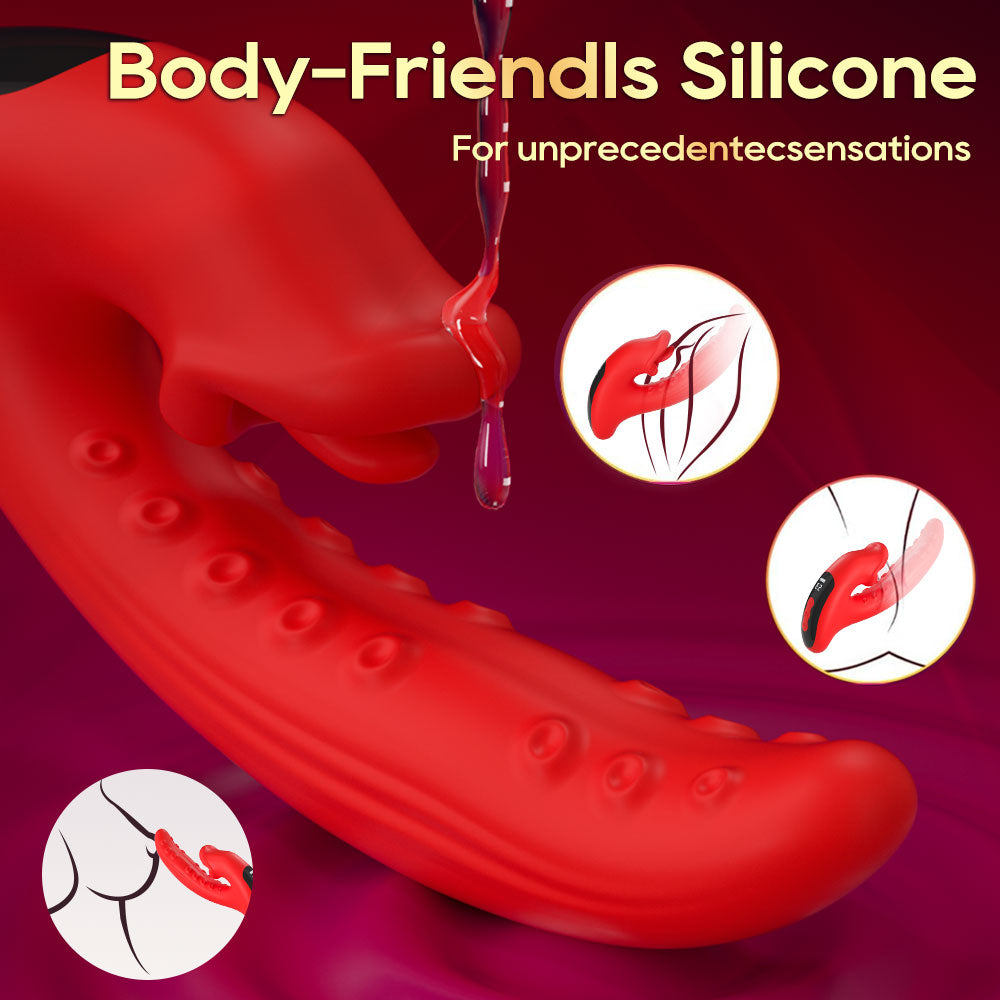 Dragon Tongue Licking Vibrating Wand