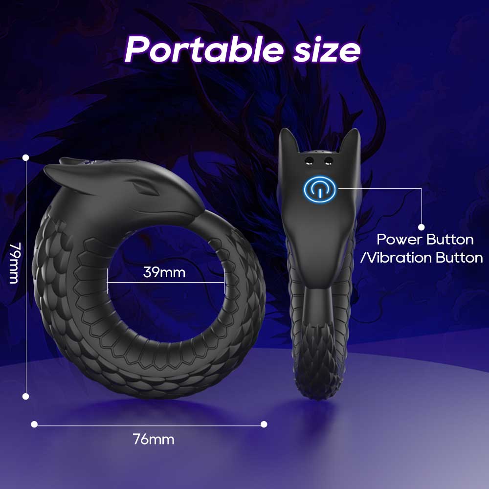 Dragon Scale Vibrating Cock Ring