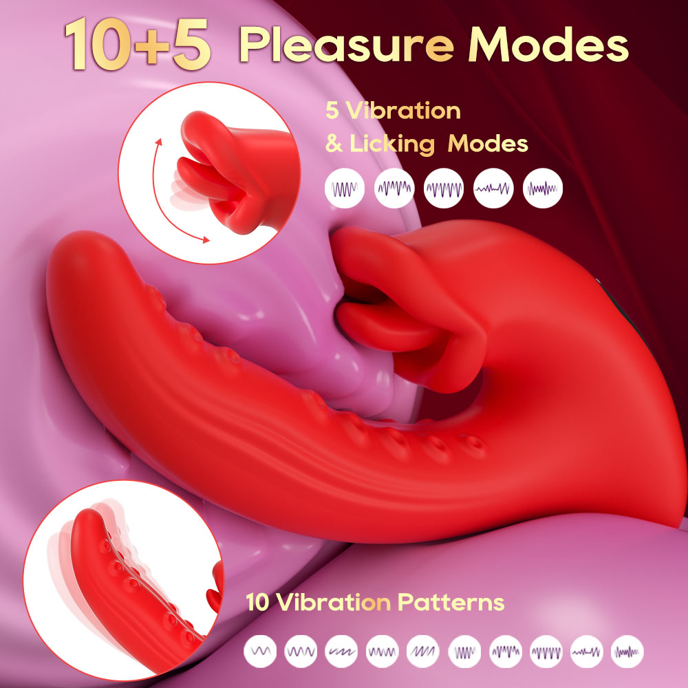 Dragon Tongue Licking Vibrating Wand