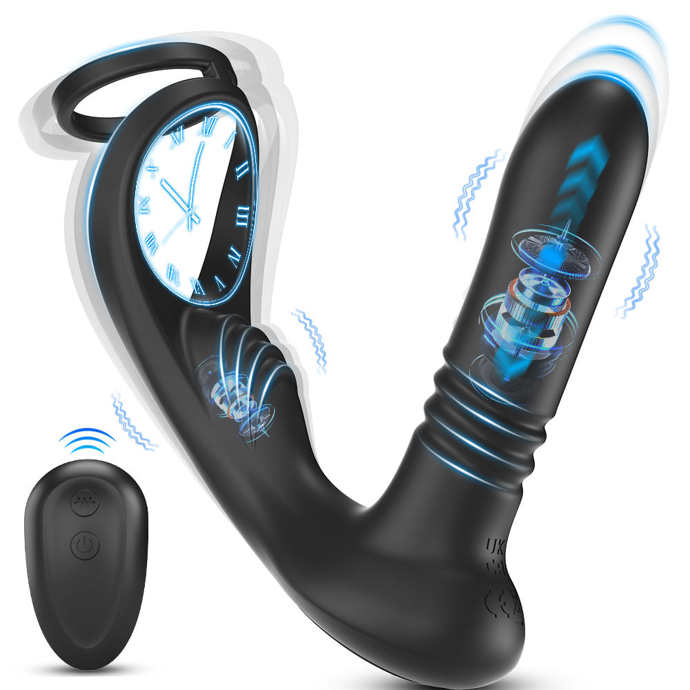 Dual-Ring Perineal Prostate Massager