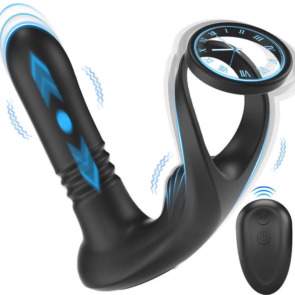Dual-Ring Perineal Prostate Massager