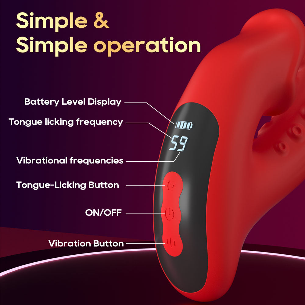 Dragon Tongue Licking Vibrating Wand