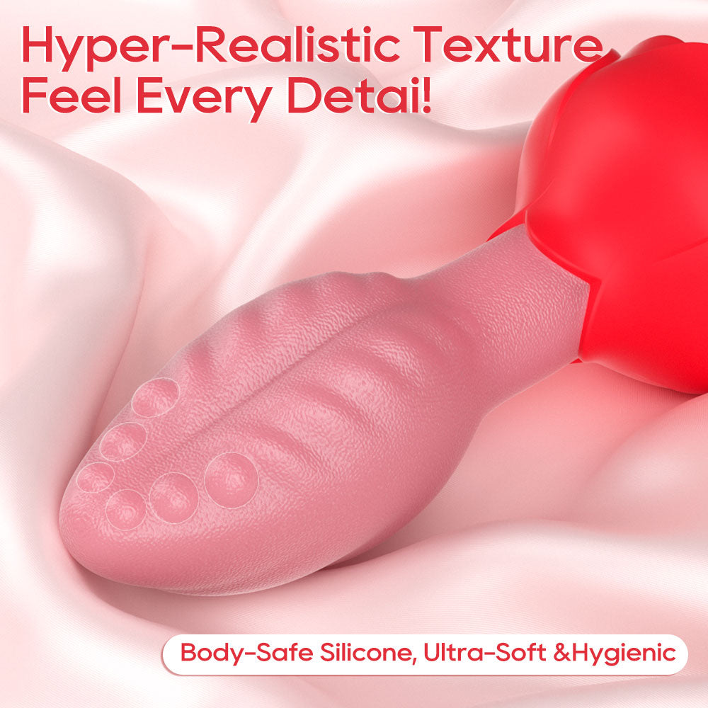 Dual-Control Rose Swinging Anal Plug