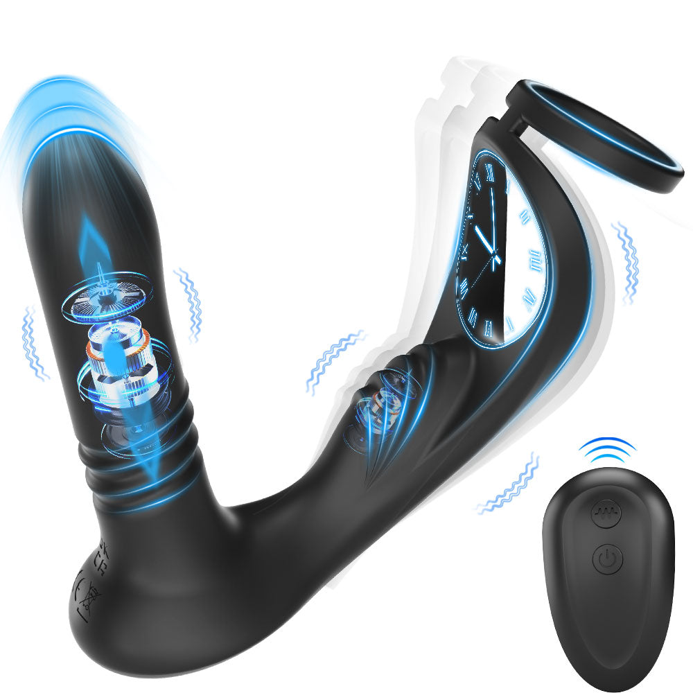 Dual-Ring Perineal Prostate Massager