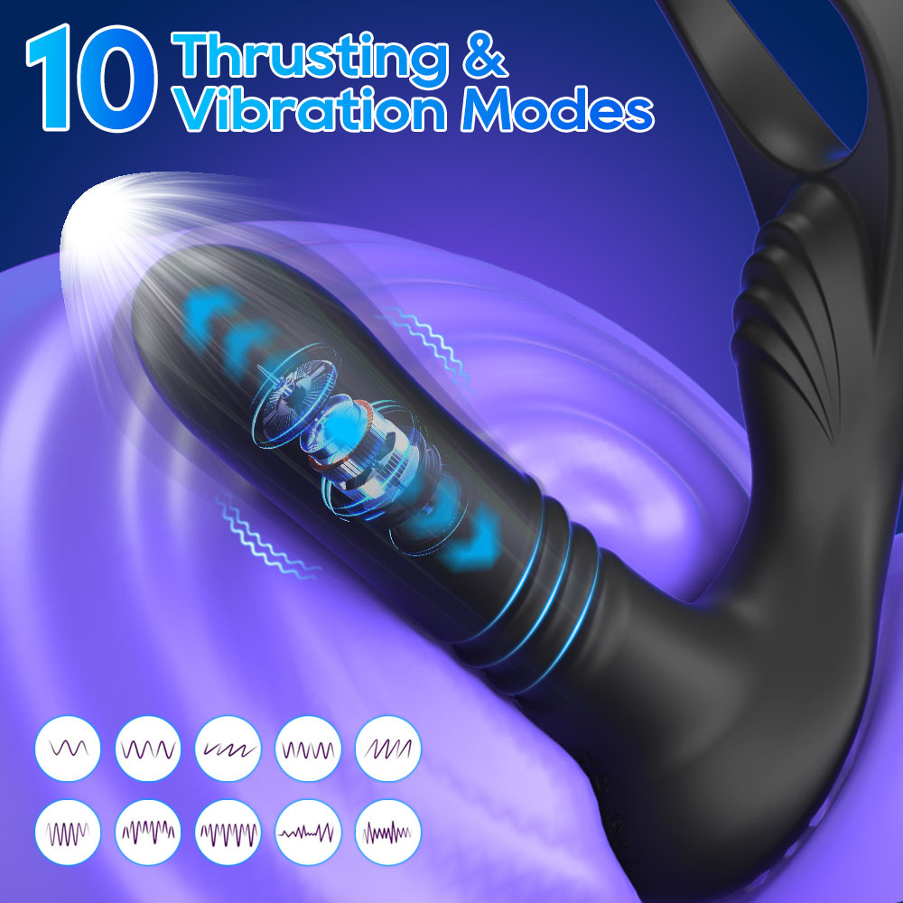 Dual-Ring Perineal Prostate Massager