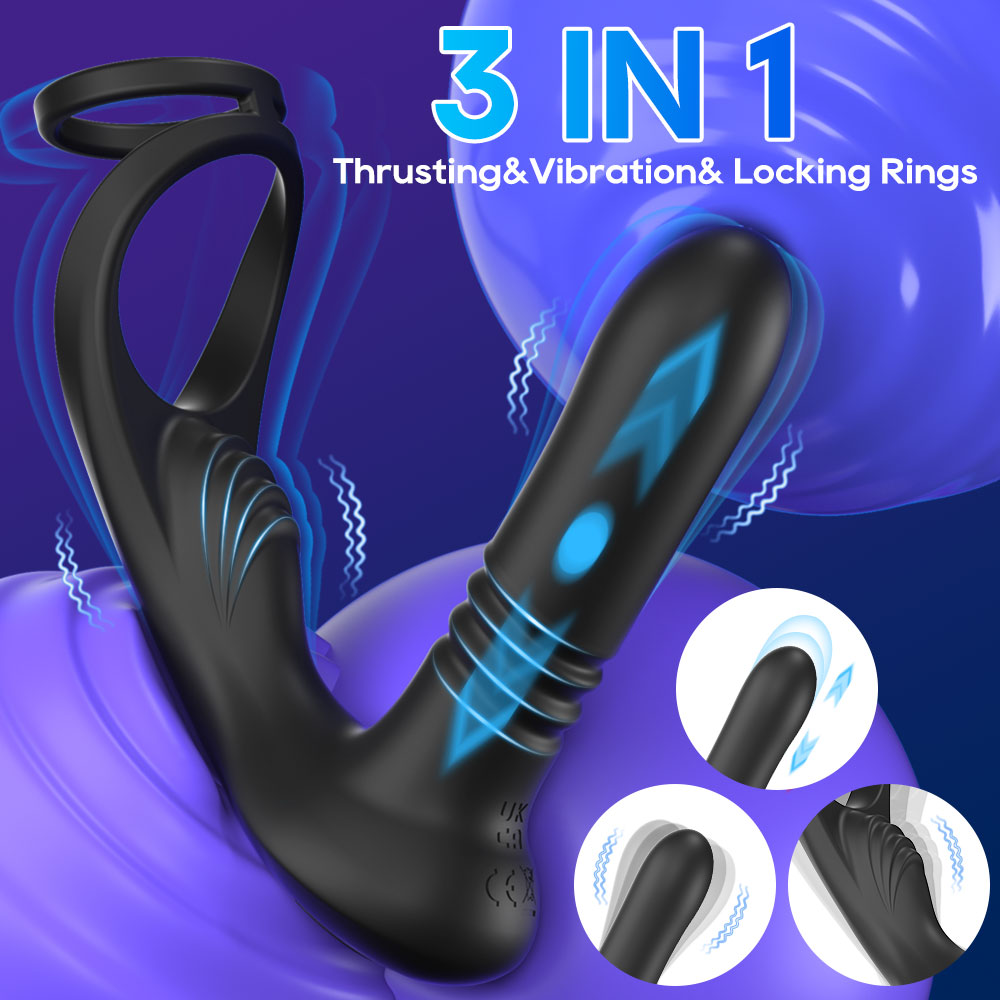 Dual-Ring Perineal Prostate Massager