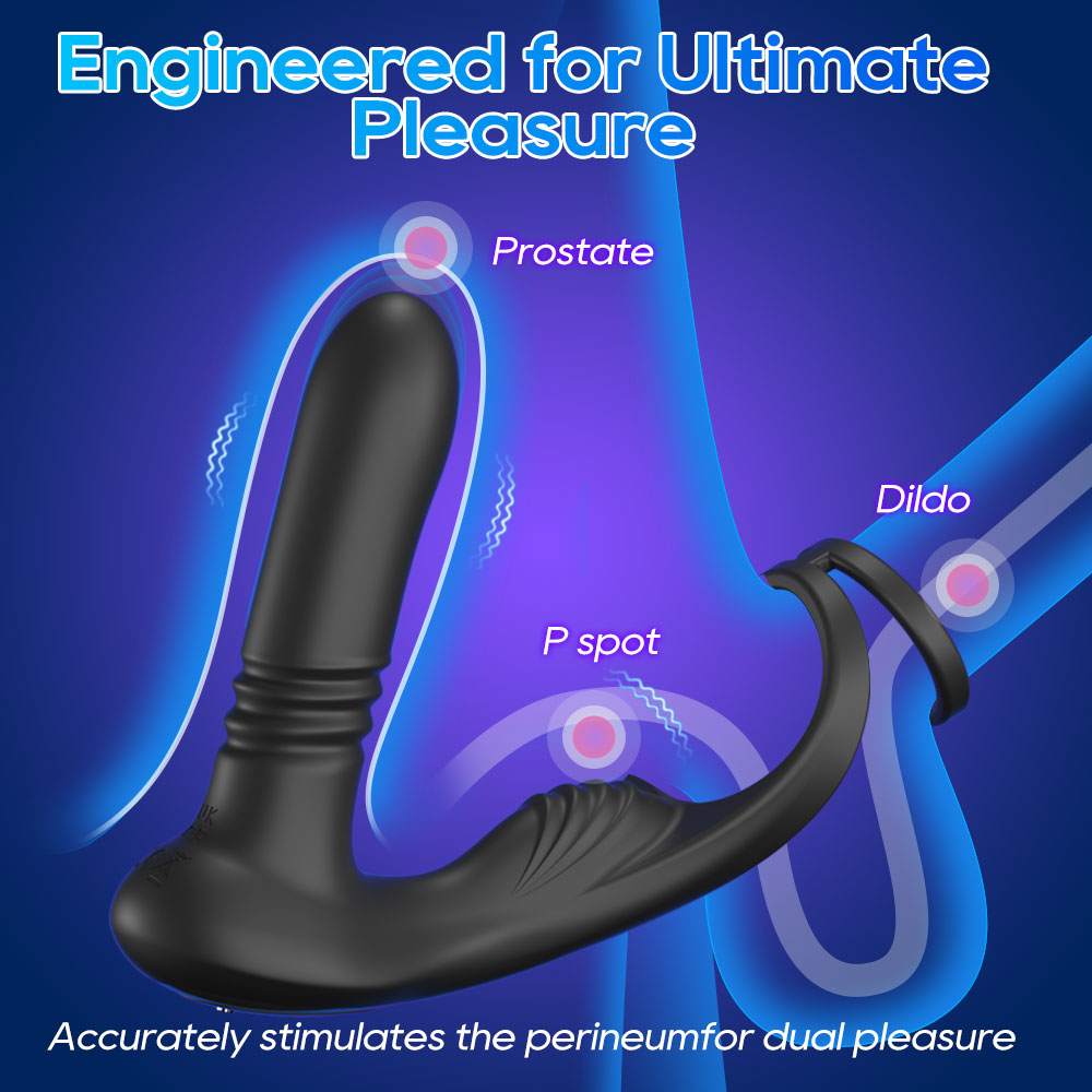 Dual-Ring Perineal Prostate Massager
