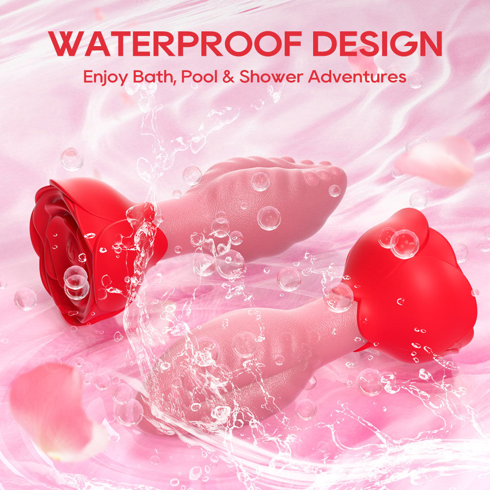 Dual-Control Rose Swinging Anal Plug