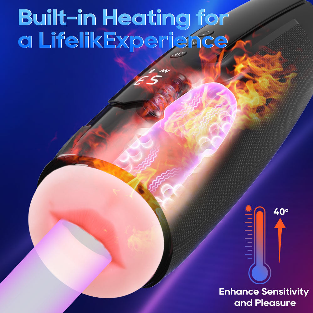 Blue Starry App-Controlled Vibrating Masturbator