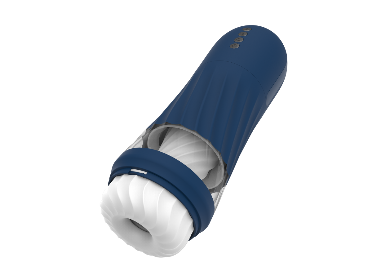 Rocket rotating male masturbator, angled view