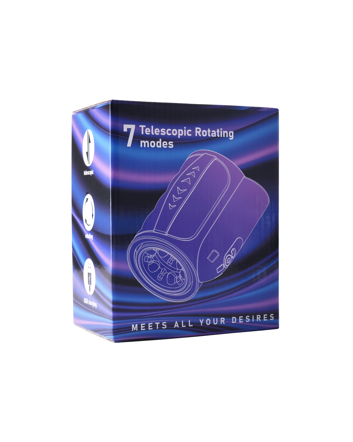 Discreet packaging box for the DiveCup male masturbator