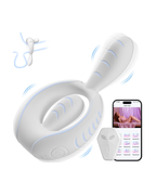 HaloLoop silicone vibrating ring with remote, front view