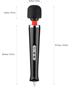 UltraWand plug-in massage wand in Black, alternate view 5