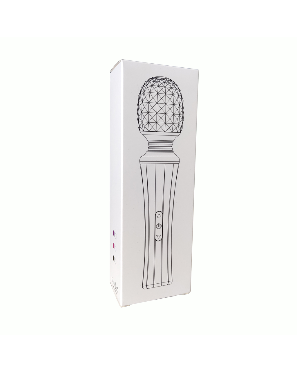 Discreet packaging box for the AriaGrip massager