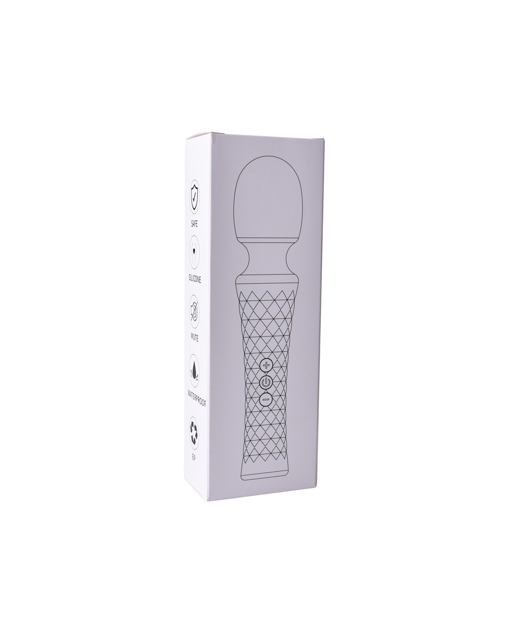 Discreet packaging box for the LunaGrip massager