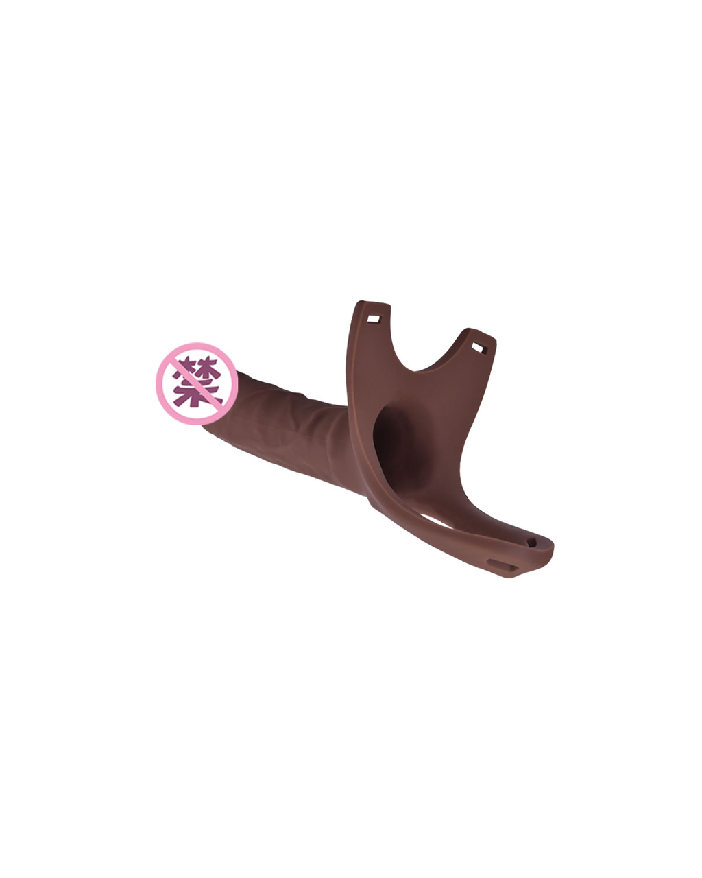 UnionWear hollow strap-on dildo in Coffee, alternate view 5