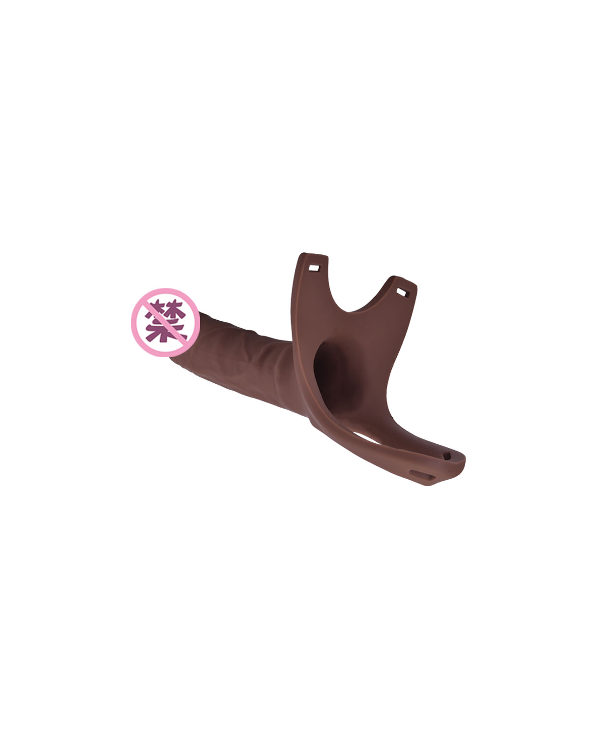 UnionWear hollow strap-on dildo in Coffee, alternate view 5