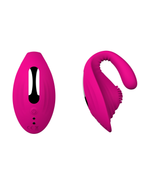ShellWear wearable strap-on vibrator in Rose Pink, alternate view 3