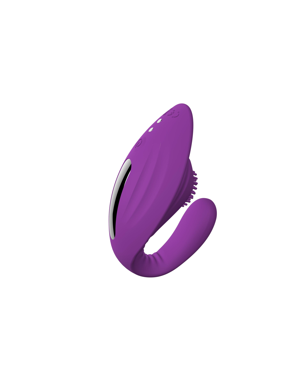 ShellWear wearable strap-on vibrator in Purple, alternate view 4