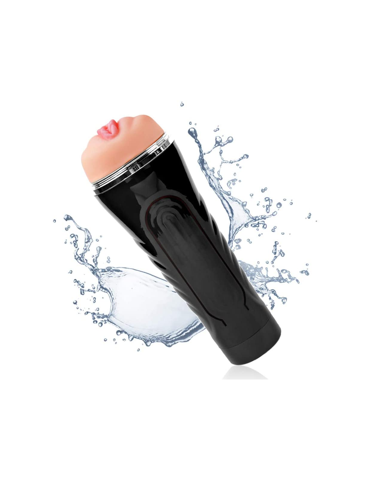 Ribbed-Grip male masturbator product detail image 4